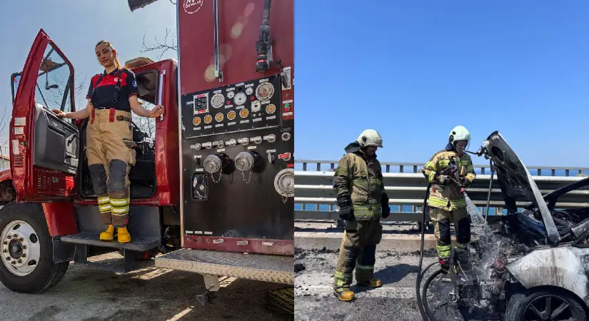 Çocukluk hayalini itfaiyeci olarak gerçekleştirdi