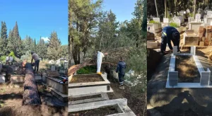 Fırtınadan Etkilenen Mezarlıklara Müdahale Sürüyor; 63’ü zarar gördü