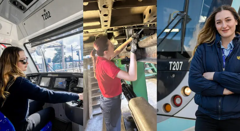 İzmir’de 23 yaşındaki kadın sürücü tramvay kullanıyor