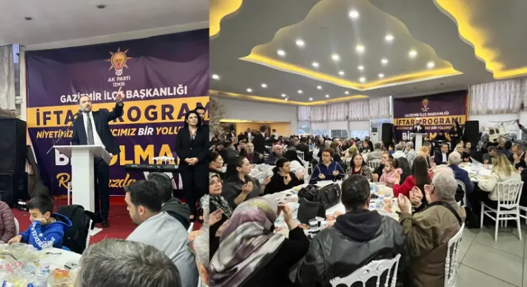 Gaziemir’de AK Parti iftarında Yaşadı’dan mesajlar: Tansaş alanı atıl bırakıldı