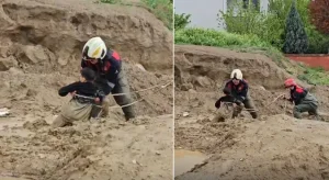 Torbalı’da Çamura Saplanan İki Çocuk Kurtarıldı