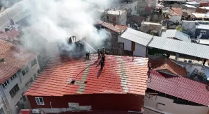 Konak’ta bina yangını kontrol altına alındı