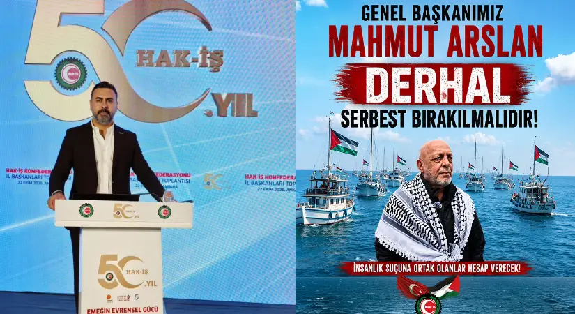 HAK-İŞ İzmir’den Sumud Filosu Açıklaması: “Aktivistler Derhal Serbest Bırakılmalı”