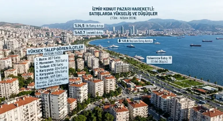 İzmir’de Konut Pazarı Nisan Ayında Duraksadı