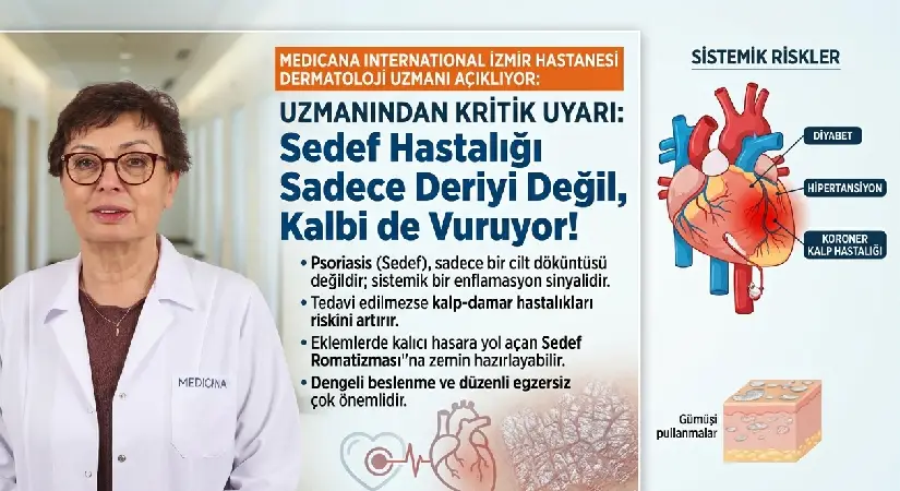 Uzmanından kritik uyarı: Sedef Hastalığı Sadece Deriyi Değil, Kalbi de Vuruyor!