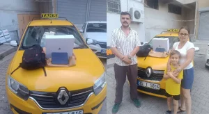 Takside Unutulan Elektronik Eşyalar Kısa Sürede Sahibine Teslim Edildi