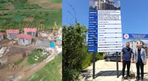 Kuşu’daki TOKİ Konutlarında Çalışmalar Sürüyor