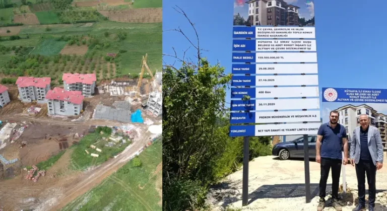 Kuşu’daki TOKİ Konutlarında Çalışmalar Sürüyor