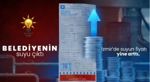 AK Parti’den su zammına tepki. İzmirlinin sırtına 2 milyar TL’lik ek yük bindirildi!