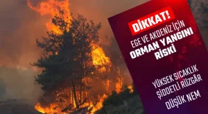 Ege ve Akdeniz Bölgeleri İçin Orman Yangını Uyarısı!