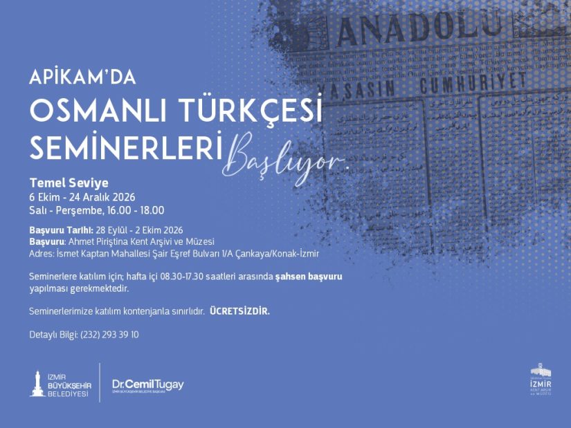 APİKAM’da Temel Seviye Osmanlı Türkçesi Seminerleri başlıyor