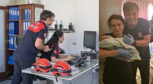 Sürpriz ihbar! “İtfaiyede ilk kez bir doğuma müdahale ettim”
