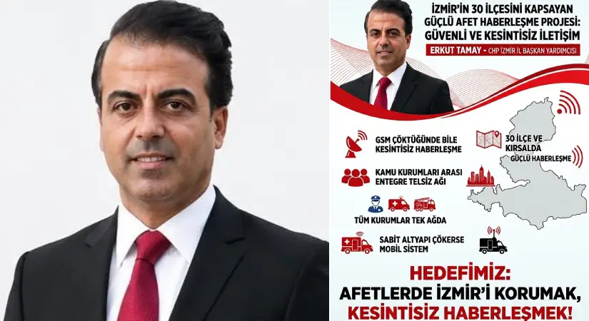 CHP İl Başkan Yardımcısı Tamay’dan İzmir’in 30 ilçesini kapsayan afet haberleşme projesi