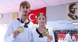 İzmir’in altın kardeşlerinden çifte madalya