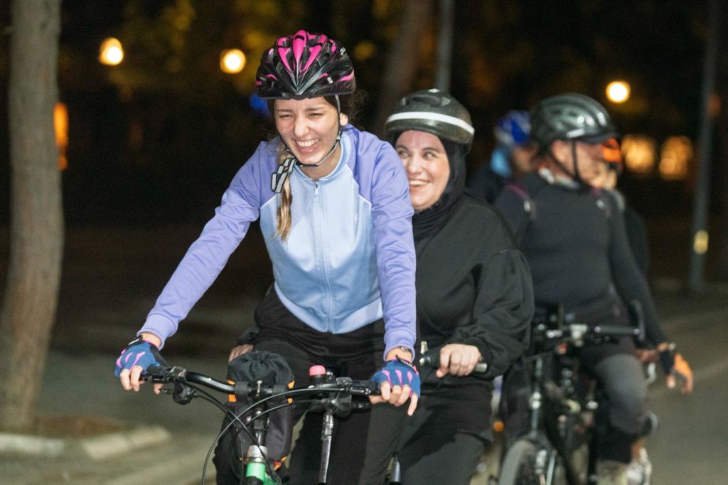 Görme engelliler Kültürpark’ta pedal çevirdi