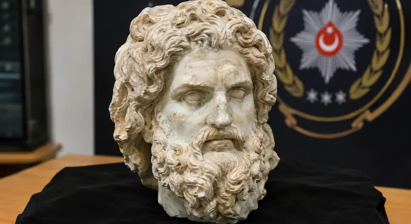 İzmir’de 2 Bin Yıllık Zeus Heykeli Ele Geçirildi