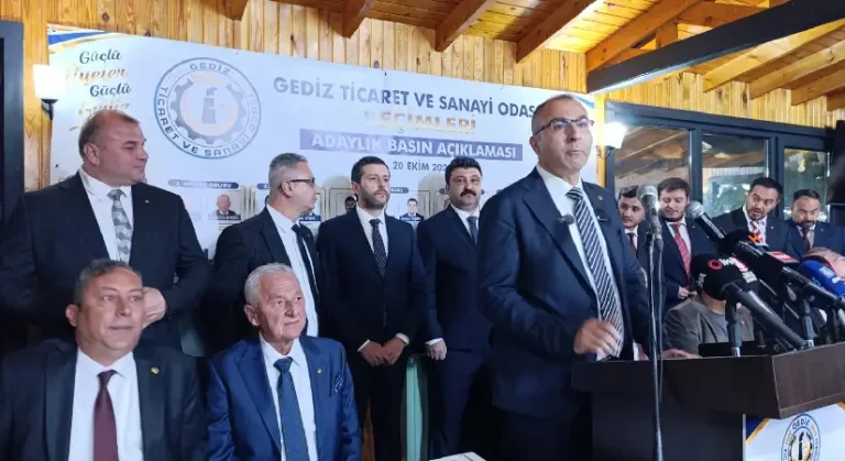 Gediz TSO Başkanı Vedat Öztürk yeniden adaylığını açıkladı