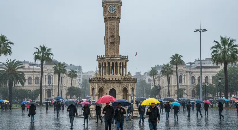 İzmir’de yağışlı hava etkili olacak, sıcaklıklar düşecek